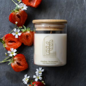 Świeca sojowa zapachowa – Kwaśna truskawka 150g