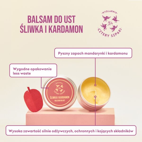 Balsam do ust Śliwka i Kardamon - obrazek 3
