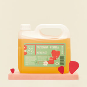 Truskawka i Werbena - Refill Pack - naturalne mydło w płynie  2l