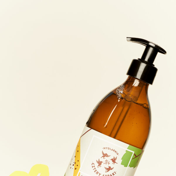 Cytryna i Mięta - naturalne mydło w płynie 500ml - obrazek 2