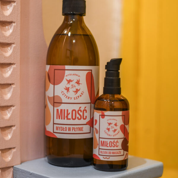Miłość - naturalne mydło w płynie 500ml - obrazek 3