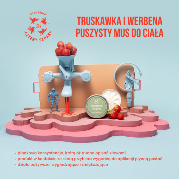 Mus do ciała Truskawka i Werbena - obrazek 3