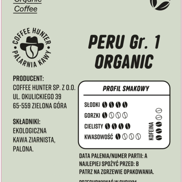 Kawa Organiczna Peru GR.1 250g - obrazek 2