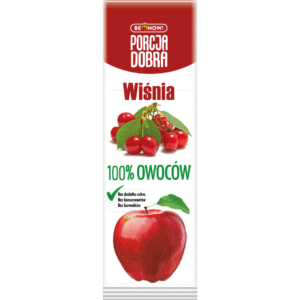 Listki jabłkowo-wiśniowe bez dodatku cukru16g