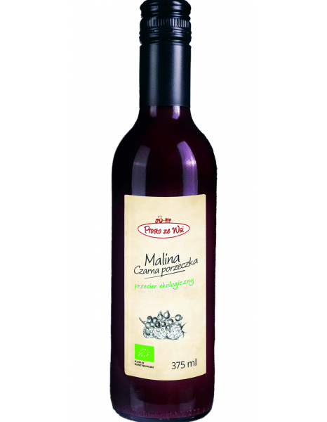 Przecier malina- czarna porzeczka niesłodzony EKO 375 ml - obrazek 2