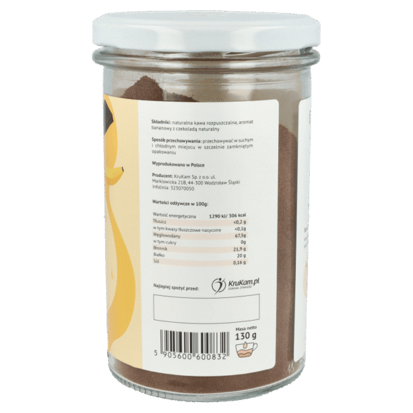 Kawa rozpuszczalna Bananowo-Czekoladowa 130g - obrazek 2