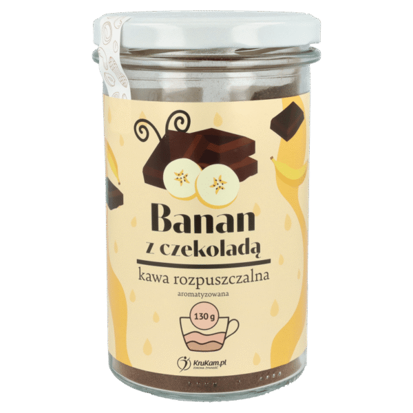 Kawa rozpuszczalna Bananowo-Czekoladowa 130g