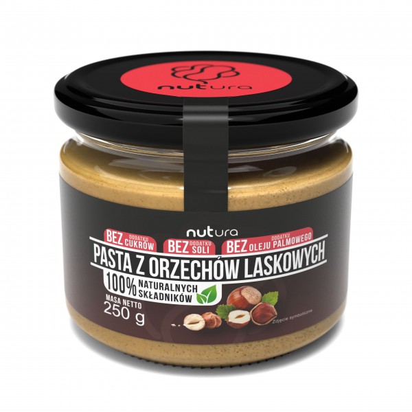 Pasta z orzechów laskowych 250g