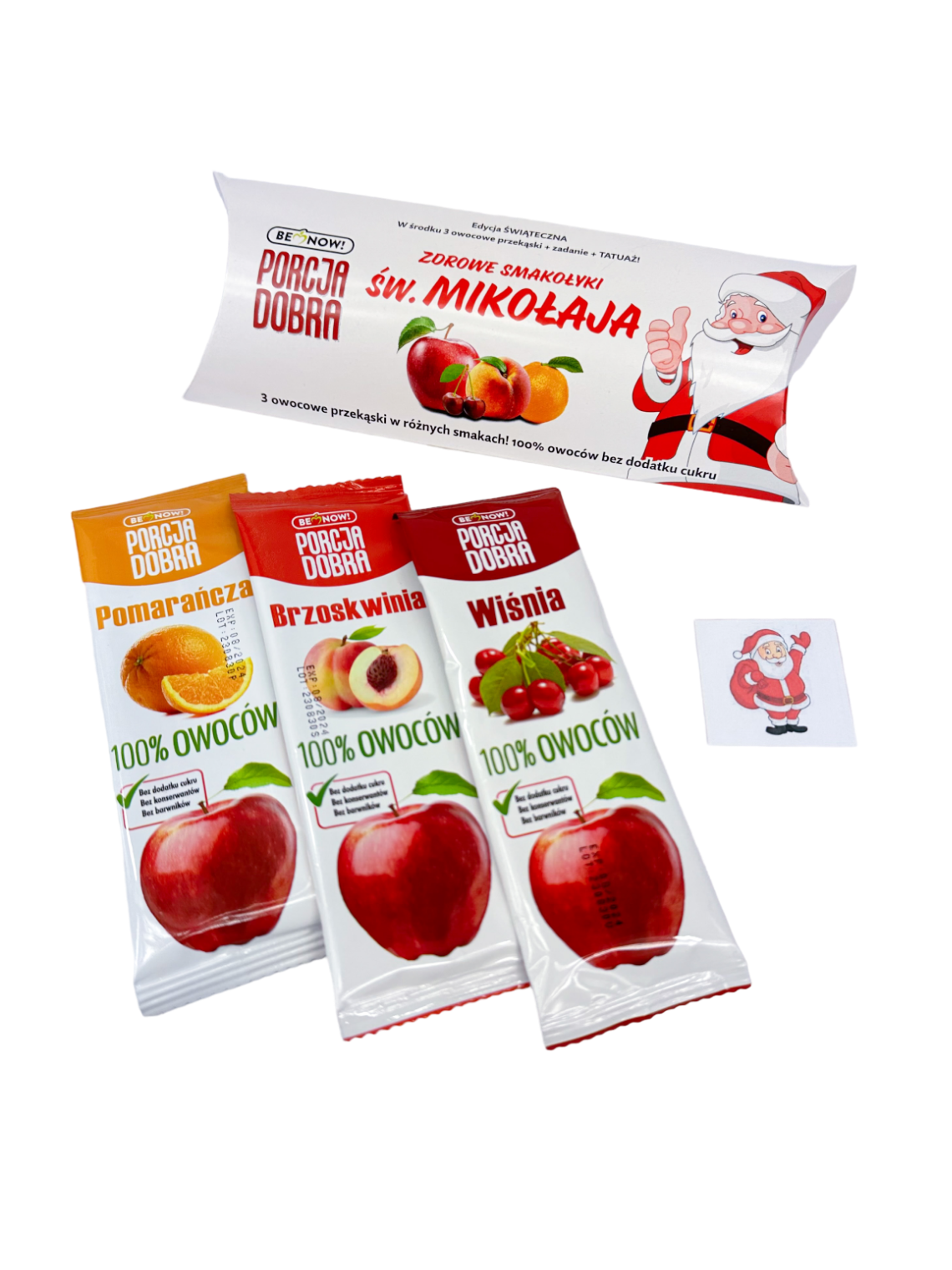 Owocowe przekąski + TATUAŻ + specjalne zadanie od Świętego Mikołaja