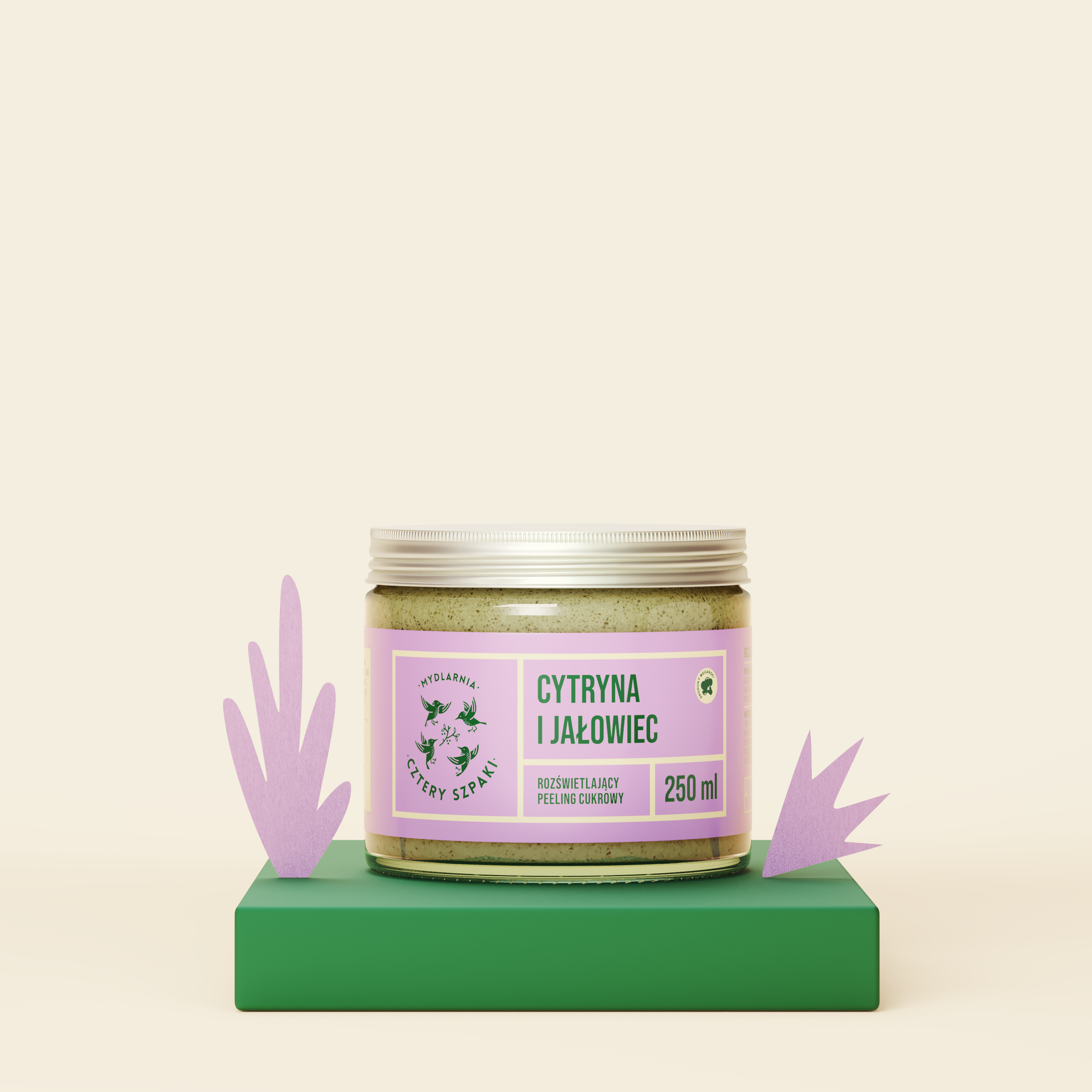 Cytryna i Jałowiec - rozświetlający peeling cukrowy