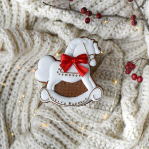 Pierniczek ręcznie malowany- Koń na biegunach