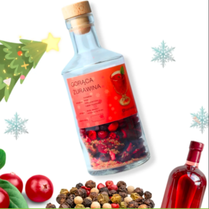 Zestaw do robienia domowej nalewki Gorąca Żurawina