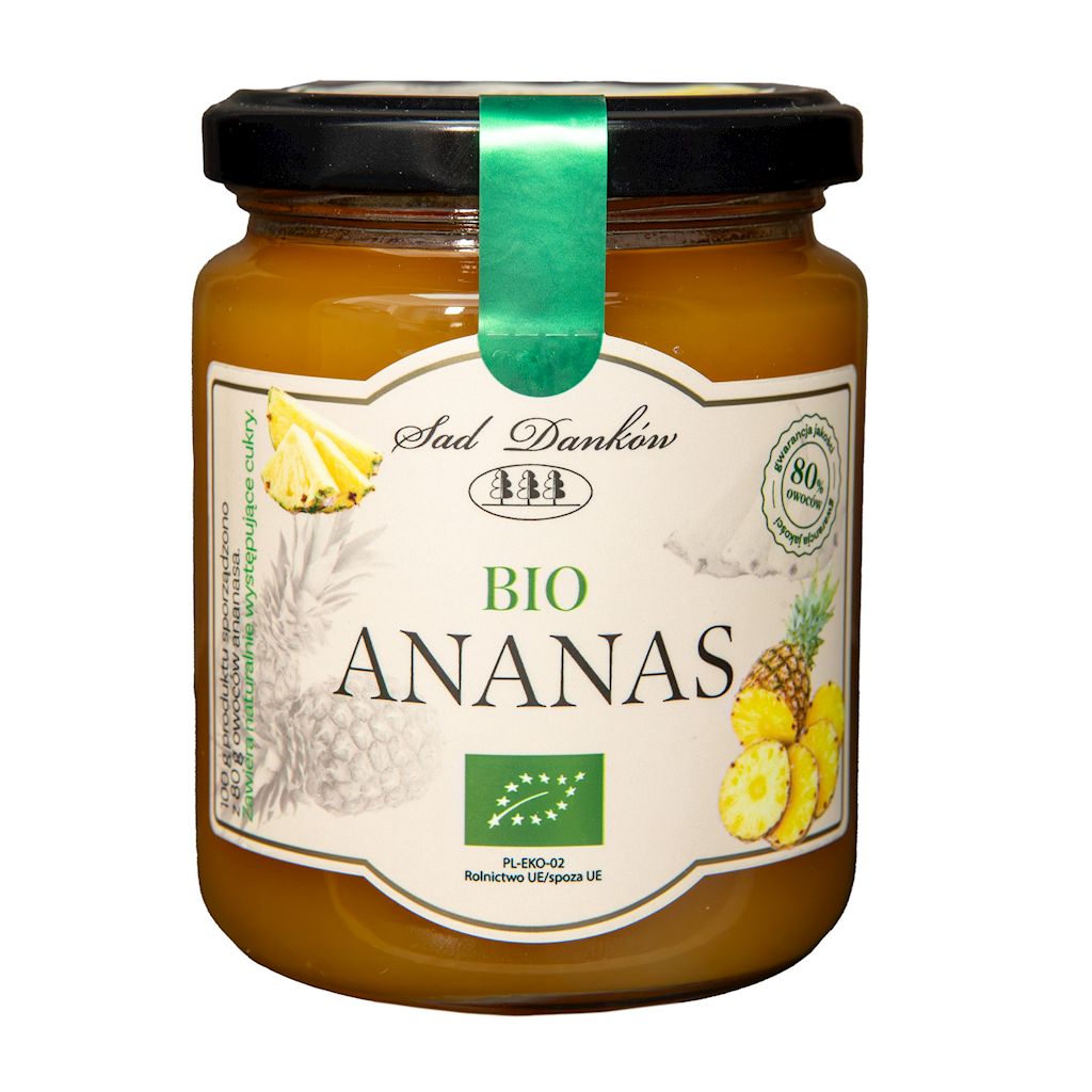 Dżem ananasowy bez dodatku cukru 260g BIO