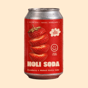 Holi soda Truskawka& Rabarbar 330ml